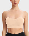 Ultimate Comfort Non-Slip Bandeau Bra: Seamless, Wireless, Strapless Support