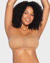 Non-Slip Crossover Side Hook Bandeau Bra