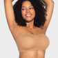 Seamless Non-Slip Crossover Bandeau Bra: Wireless Side Hook Comfort & Support