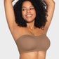 Non-Slip Crossover Side Hook Bandeau Bra