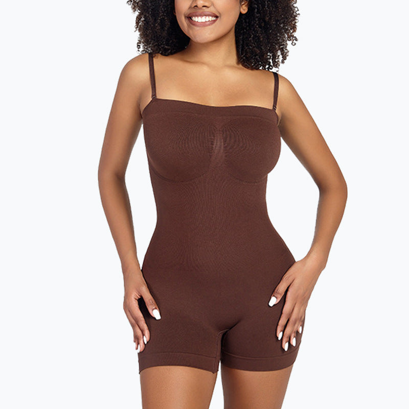 Shecurve Women's Strapless Slip Shapewear Bodysuit: Tummy Control, Butt Lift, Seamless