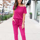 Chic Off-Shoulder Short Sleeve Jumpsuit with Beam Foot Design for Women