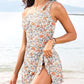 Elegant One-Shoulder Tummy Control Swim Dress with Skirted Hem & Built-in Support