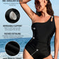 Chic Asymmetrical One-Shoulder One Piece Swimsuit for Women Beach Vacation