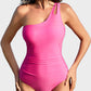 Chic Asymmetrical One-Shoulder One Piece Swimsuit for Women Beach Vacation