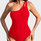Chic Asymmetrical One-Shoulder One Piece Swimsuit for Women Beach Vacation