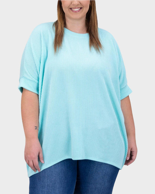 Luxurious Soft Ribbed Dolman Sleeve Top - Oversized, Flowy, Versatile Comfort