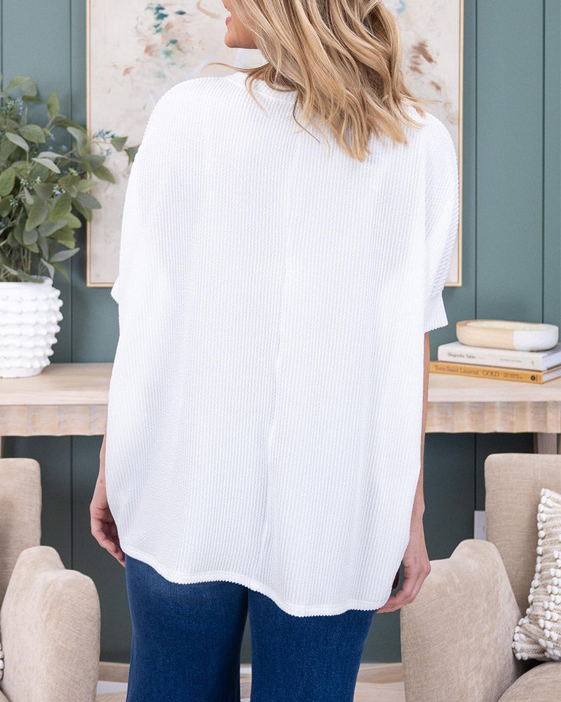 Luxurious Soft Ribbed Dolman Sleeve Top - Oversized, Flowy, Versatile Comfort