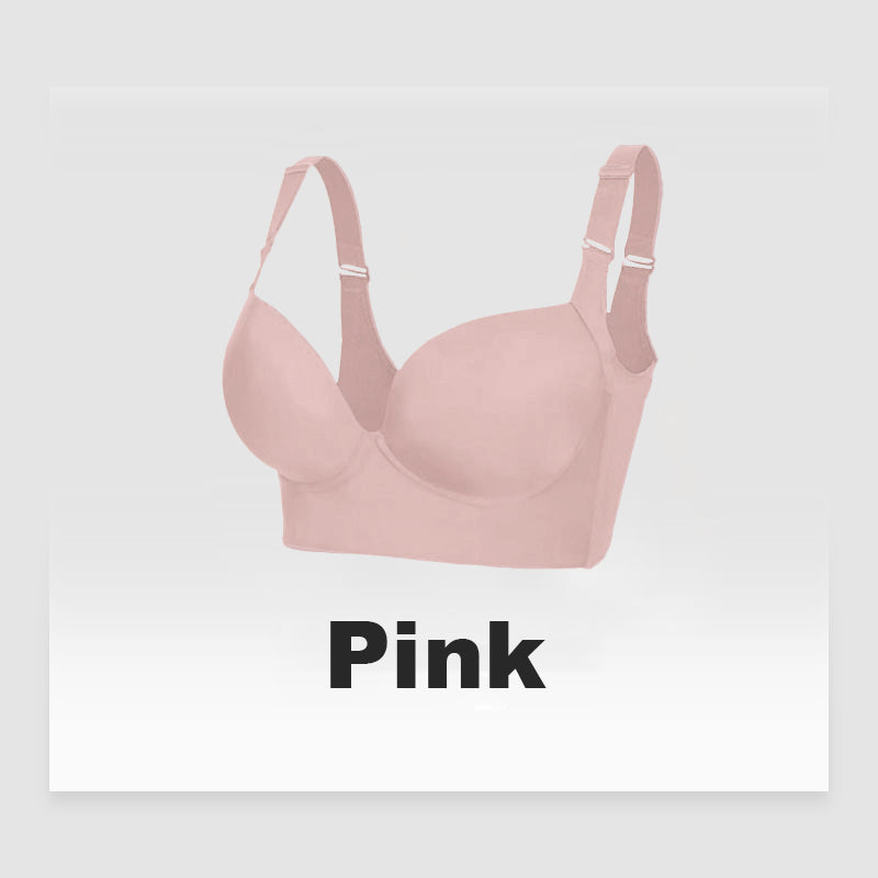 SheCurve® Full-Coverage Wireless Back Smoothing Bra: Ultimate Comfort, White