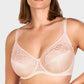 Plus-Size Pearl Shimmer Lace Minimizer Bra