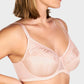 Luxurious Plus Size Pearl Shimmer Lace Minimizer Bra for Full Figure Support