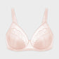 Luxurious Plus Size Pearl Shimmer Lace Minimizer Bra for Full Figure Support