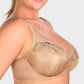 Luxurious Plus Size Pearl Shimmer Lace Minimizer Bra for Full Figure Support