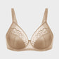 Luxurious Plus Size Pearl Shimmer Lace Minimizer Bra for Full Figure Support