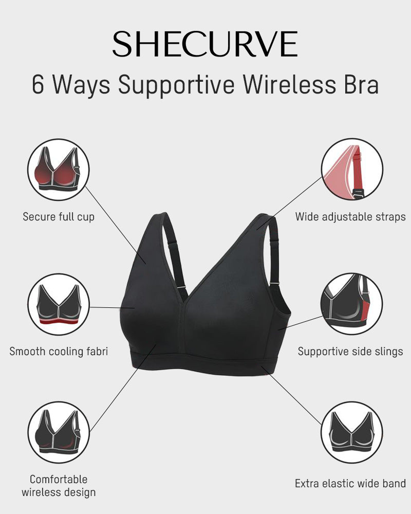 Ultimate Plus Size Full Coverage Wireless Bra for Supreme Comfort and Support