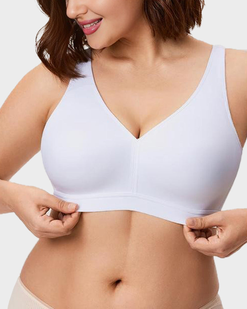 Ultimate Plus Size Full Coverage Wireless Bra for Supreme Comfort and Support