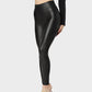 Chic Plus Size High-Waist Fleece-Lined Faux Leather Leggings - Warm & Stylish