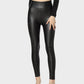 Chic Plus Size High-Waist Fleece-Lined Faux Leather Leggings - Warm & Stylish