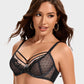SheCurve Elegant Plus Size Lace Minimizer Bra - Full Coverage Comfort & Support