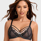 SheCurve Elegant Plus Size Lace Minimizer Bra - Full Coverage Comfort & Support