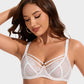 SheCurve Elegant Plus Size Lace Minimizer Bra - Full Coverage Comfort & Support
