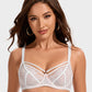SheCurve Elegant Plus Size Lace Minimizer Bra - Full Coverage Comfort & Support