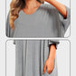 Luxurious Plus Size Ultra-Soft Bamboo Blend Oversized Shirt Sleepwear with Pockets