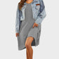 Luxurious Plus Size Ultra-Soft Bamboo Blend Oversized Shirt Sleepwear with Pockets