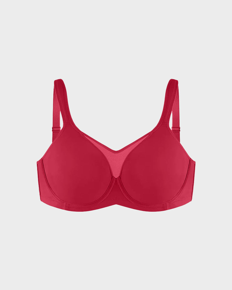 Comfortable Plus Size Cooling Full Coverage Minimizer Underwire Bra