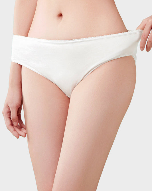 Soft Sterilized Disposable Cotton Briefs 5-Pack for Travel & Comfort