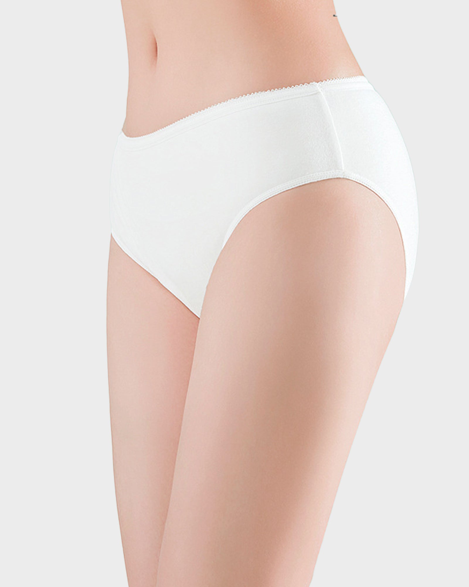 Soft Sterilized Disposable Cotton Briefs 5-Pack for Travel & Comfort