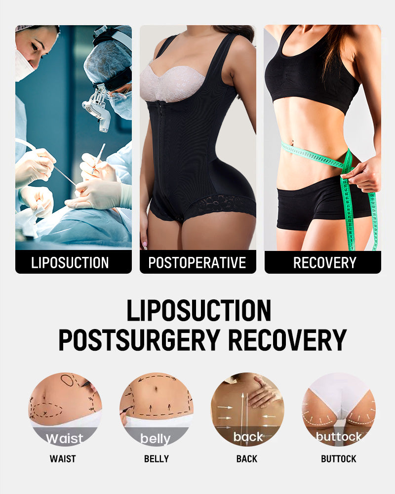 Women's Post-Surgical High Compression Full Body Shaper with Tummy Control