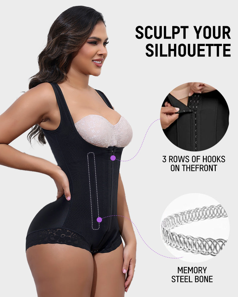 Women's Post-Surgical High Compression Full Body Shaper with Tummy Control