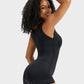 Seamless PowerMesh Double-Layer Tummy Control Bodysuit Shapewear for Women