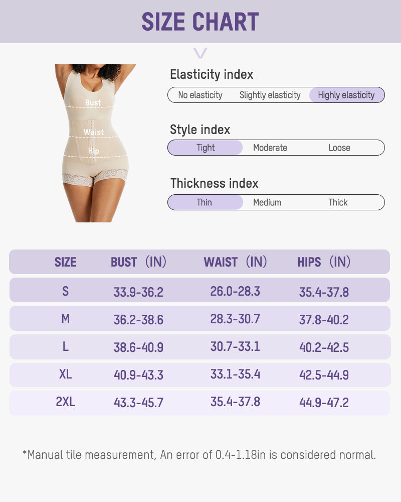 Seamless PowerMesh Double-Layer Tummy Control Bodysuit Shapewear for Women