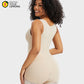 Seamless PowerMesh Double-Layer Tummy Control Bodysuit Shapewear for Women