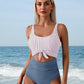 Flattering Ruched Tie-Knot Tummy Control One-Piece Swimsuit for Women