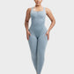 Women's Sweat Sauna Compression Workout Jumpsuit with Tummy Control