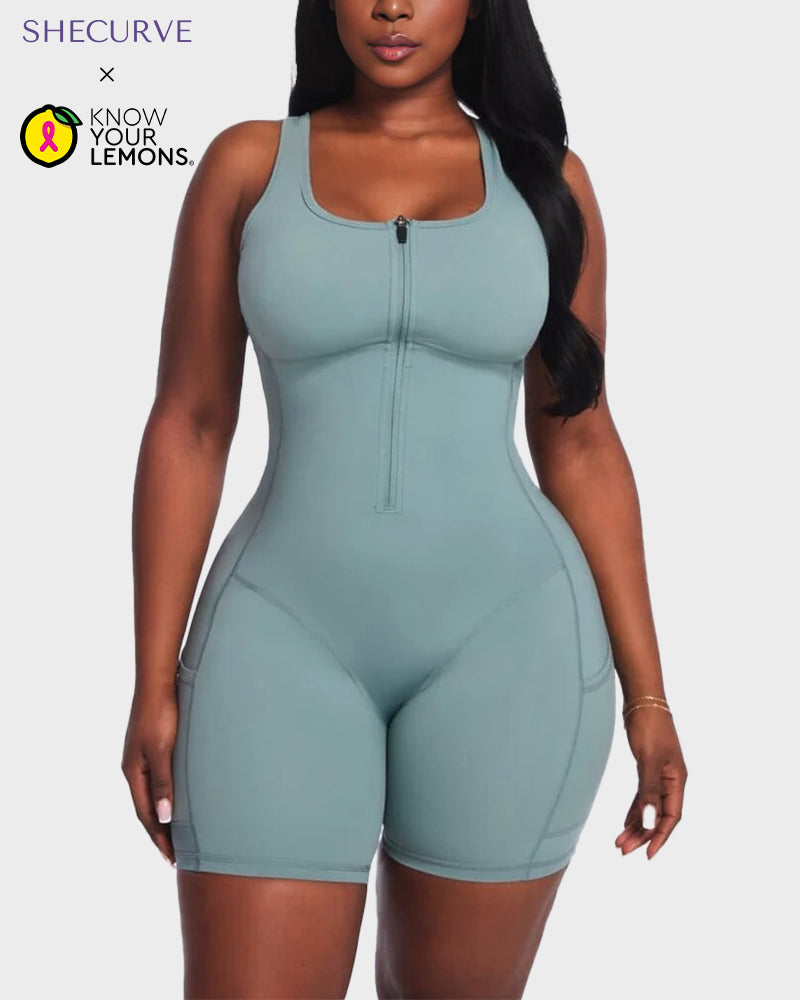 SheCurve Women's Sculpt & Sweat Sauna Workout Romper for Enhanced Fitness