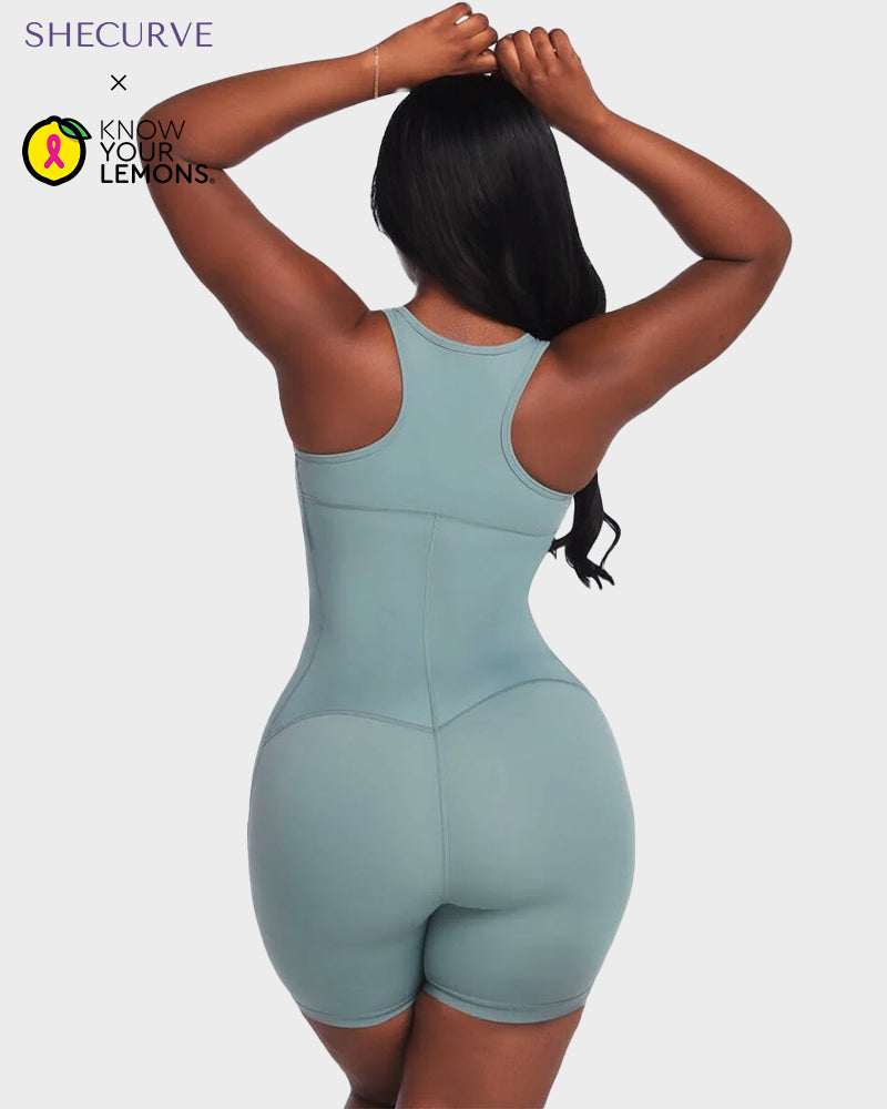 SheCurve Women's Sculpt & Sweat Sauna Workout Romper for Enhanced Fitness