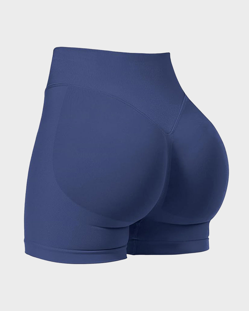 Seamless High-Waist Sculpting Shorts with Scrunch Butt Lift for Enhanced Curves & Support