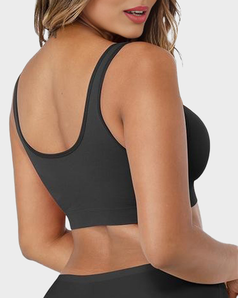 SheCurve Seamless Comfort Wireless Sports Bra with Removable Pads & Wide Straps