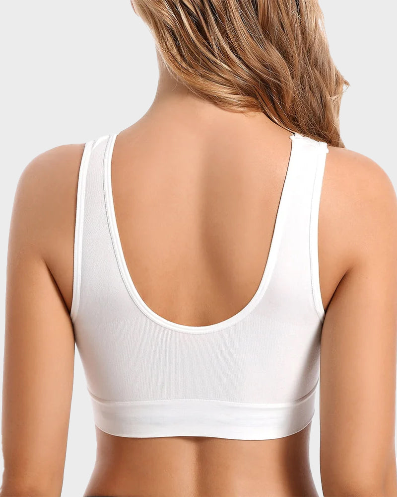 SheCurve Seamless Comfort Wireless Sports Bra with Removable Pads & Wide Straps