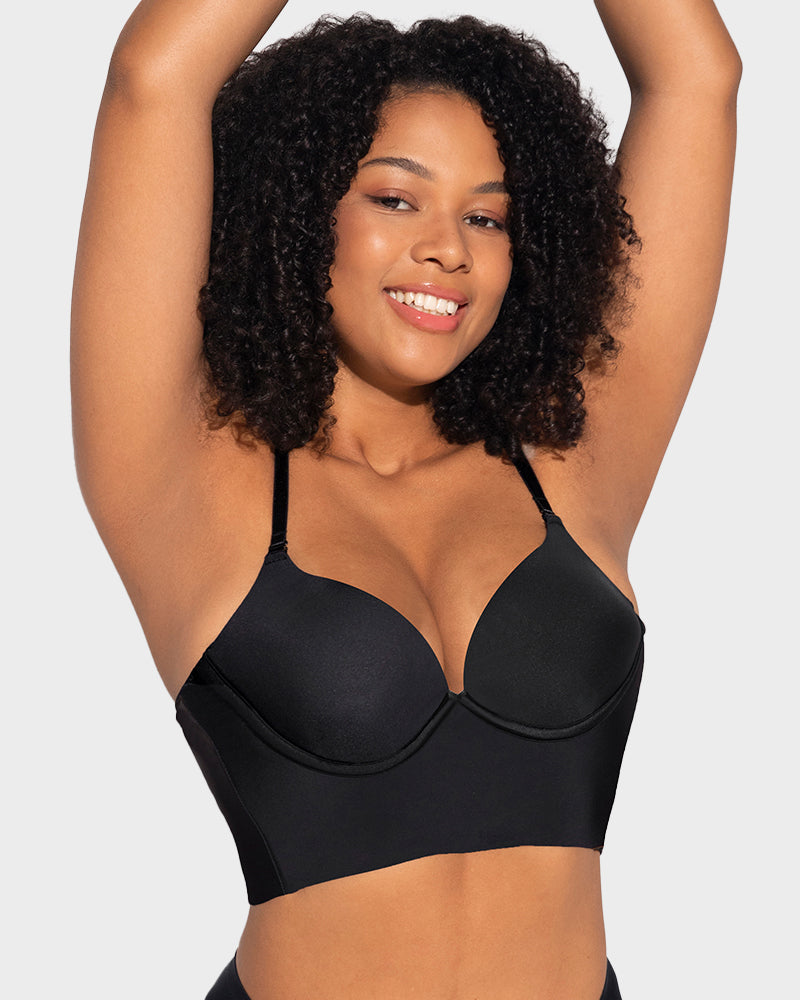 Seamless Deep V Backless Bra: Invisible Lift & Support for Plunge