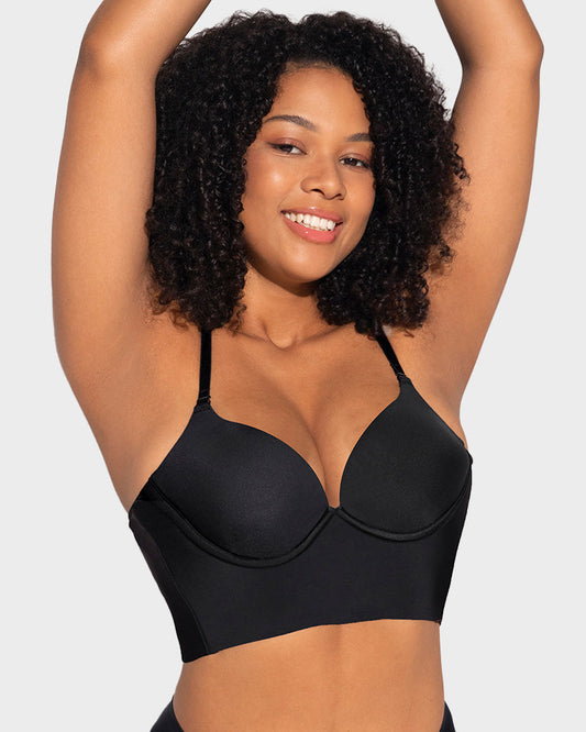 Seamless Deep V Backless Bra: Invisible Lift & Support for Plunge