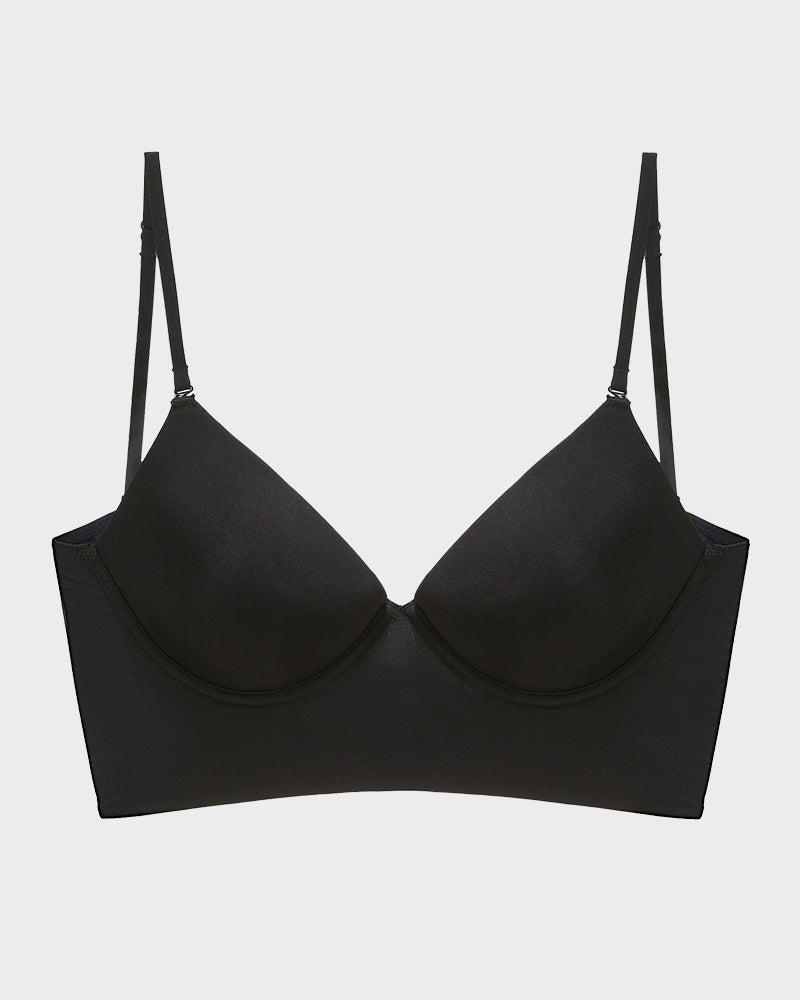 Seamless Deep V Backless Bra: Invisible Lift & Support for Plunge