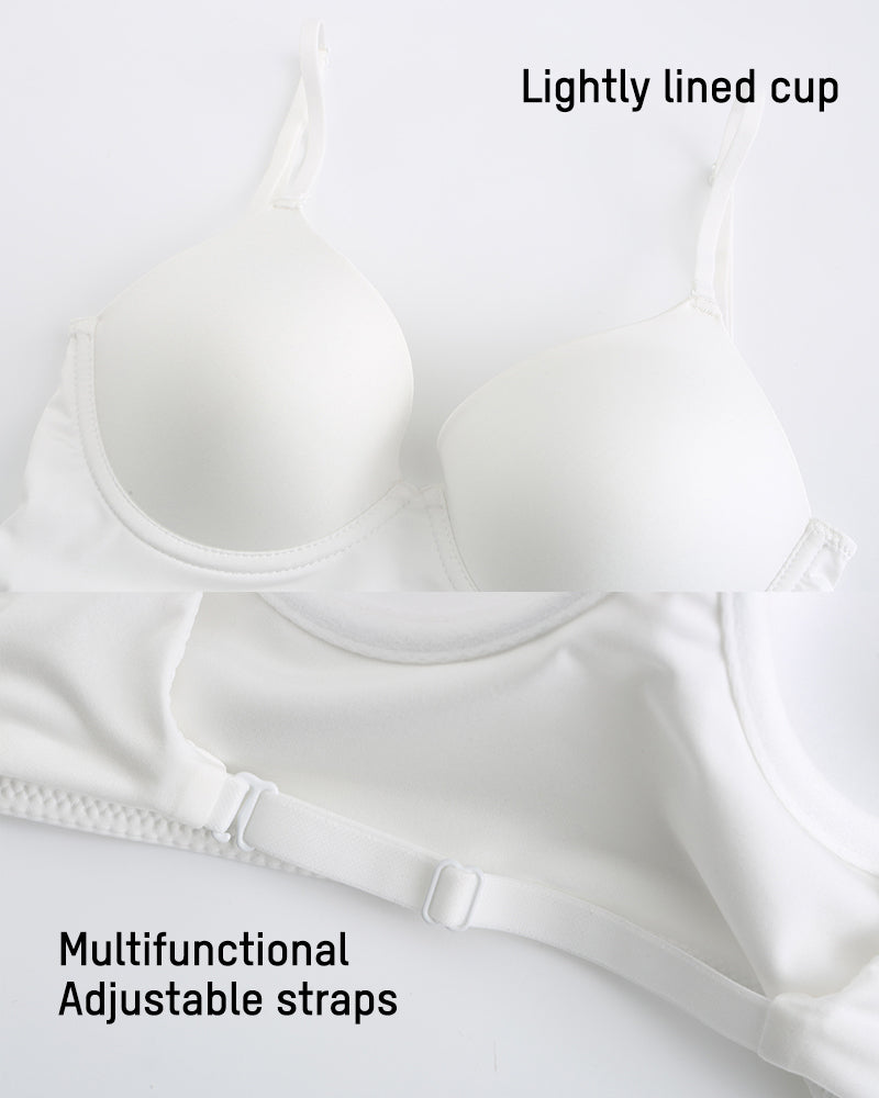 Seamless Deep V Backless Bra: Invisible Lift & Support for Plunge
