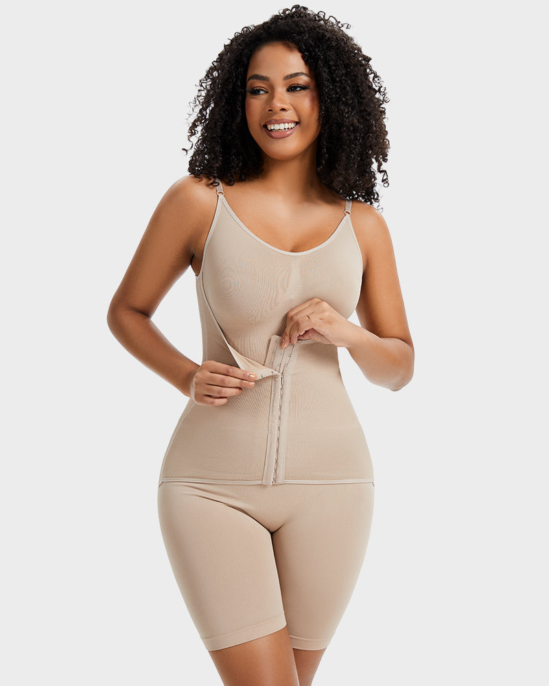 Invisible Seamless Double Compression Shaping Bodysuit: Tummy Control & Smooth Curves