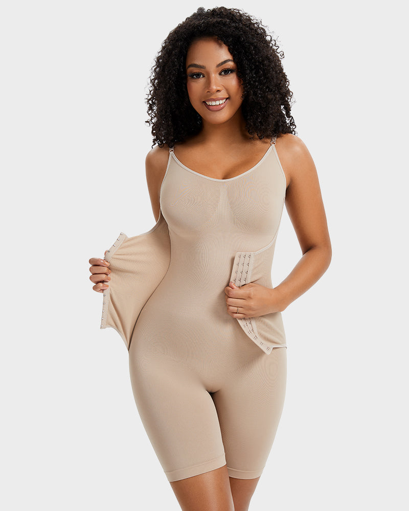 Invisible Seamless Double Compression Shaping Bodysuit: Tummy Control & Smooth Curves