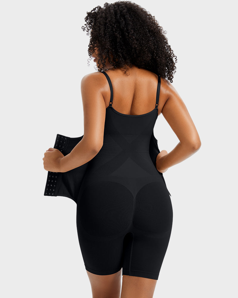 Invisible Seamless Double Compression Shaping Bodysuit: Tummy Control & Smooth Curves